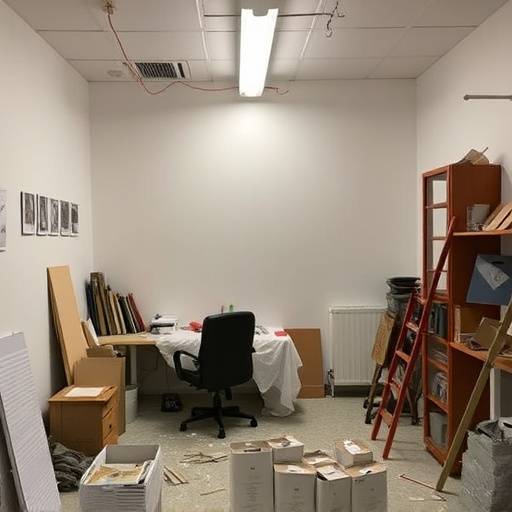 Foto 'prima' di un ufficio ristrutturato a Milano, zona Garibaldi