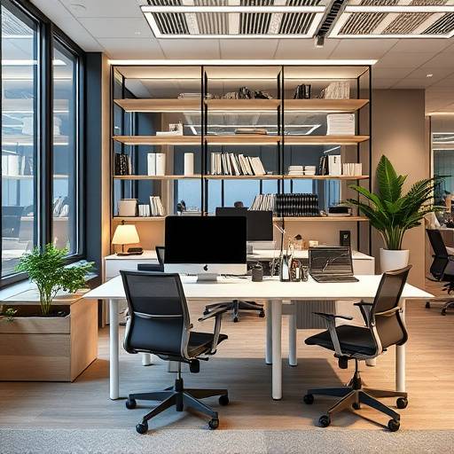 Un ufficio moderno e funzionale con postazioni di lavoro ergonomiche a Milano